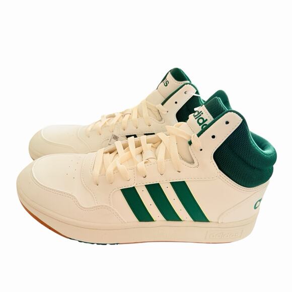 Adidas Hoops 3.0 Mid Men's Athletic Shoe White Sneakers Trainers Footwear - Picture 7 of 9
